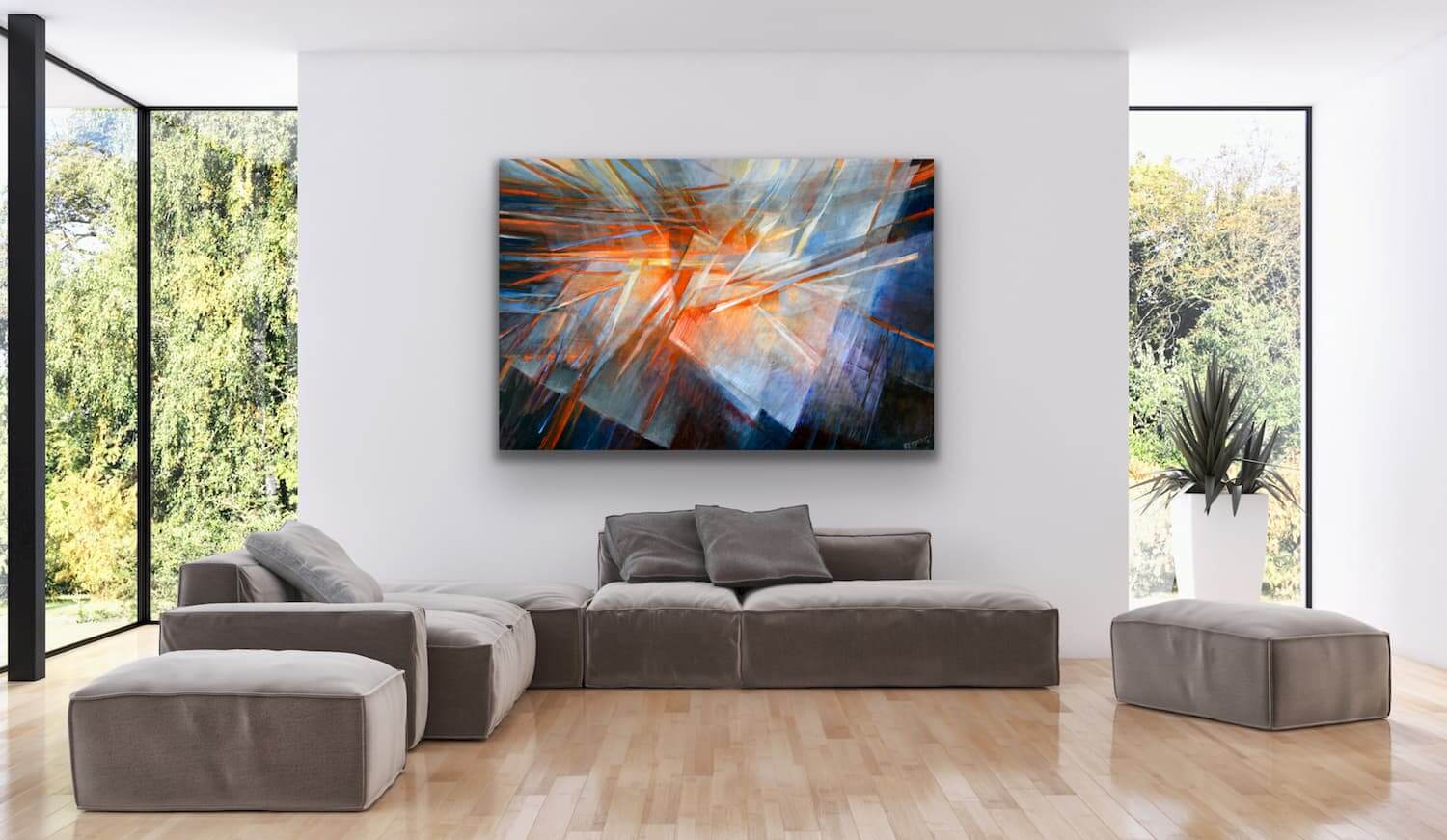 Large Wall Abstract Art